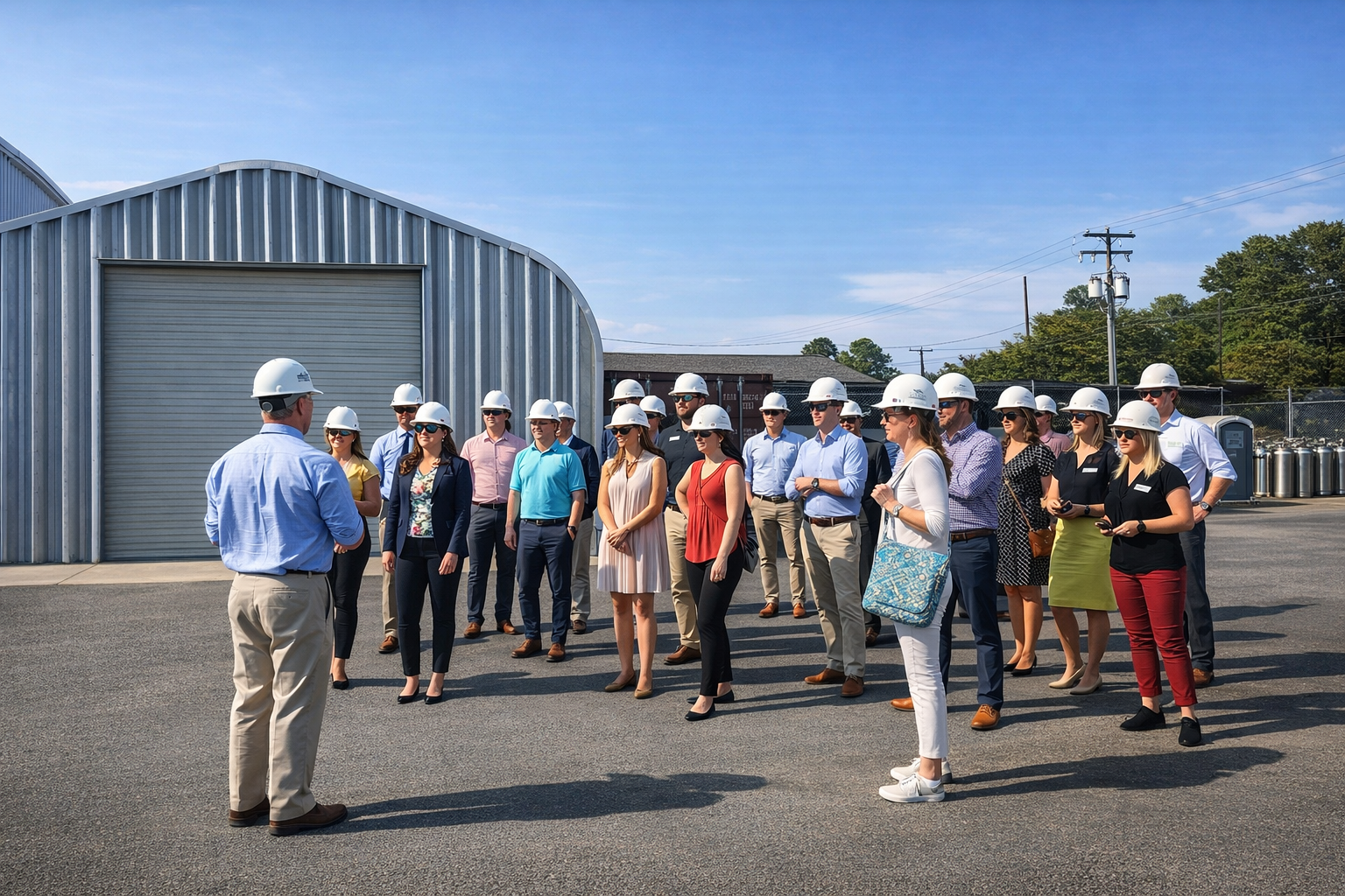 Virginia Maritime Association member tour at Port of Virginia, Virginia highlighting maritime logistics and workforce
